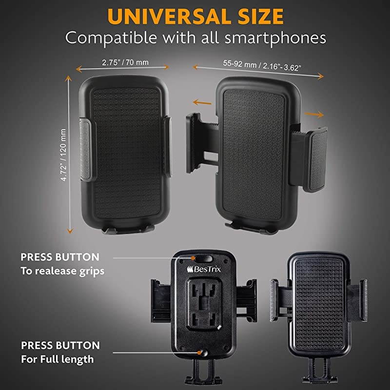 Cup Phone Holder For Car Cup Holder Phone Mount Phone Holder for Car Universal for iPhone 11 Pro Xs XS MAX XR X 8 7 6s Plus SE Galaxy S10 5G S10 S10E S9 LG Pixel HTC And All Smartphones