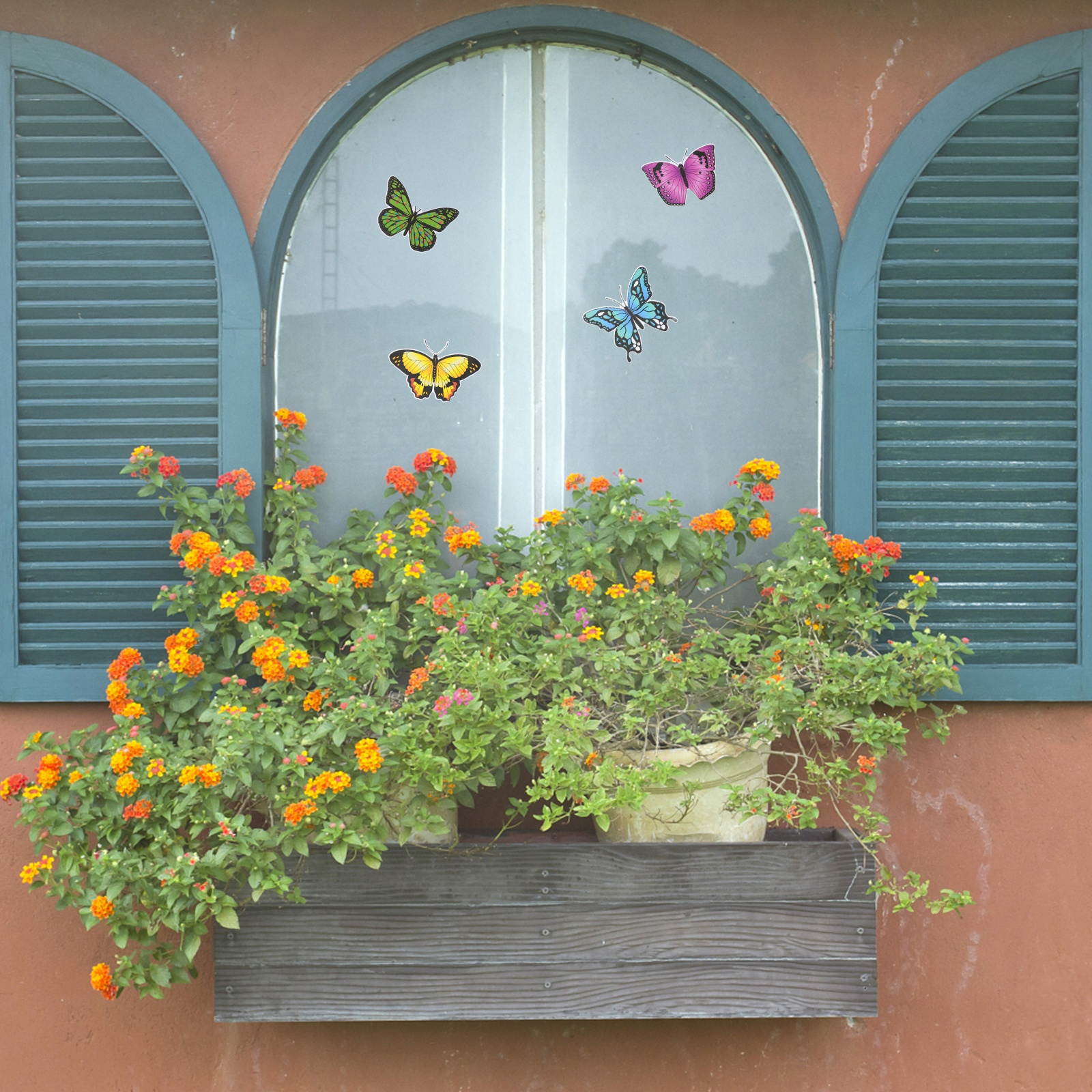 20pcs Fashion  Butterfly  Anti-Collision  Prevent Bird Strikes Glass Sticker Paste  Clings Window Clings for Office Shop