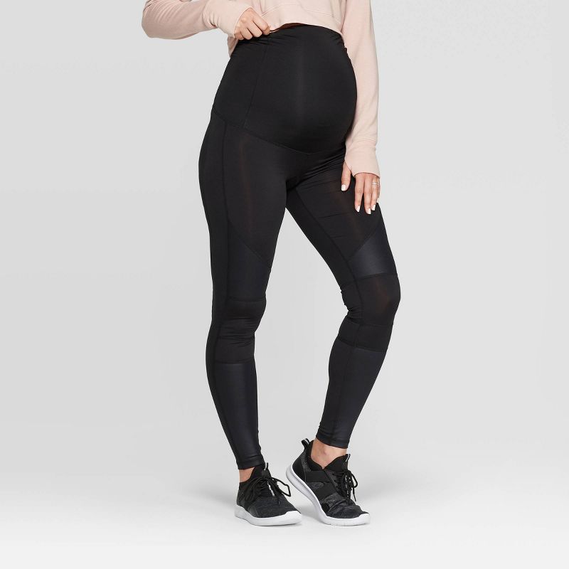 Maternity Moto Leggings - Isabel Maternity by Ingrid & Isabel™ Black XXL