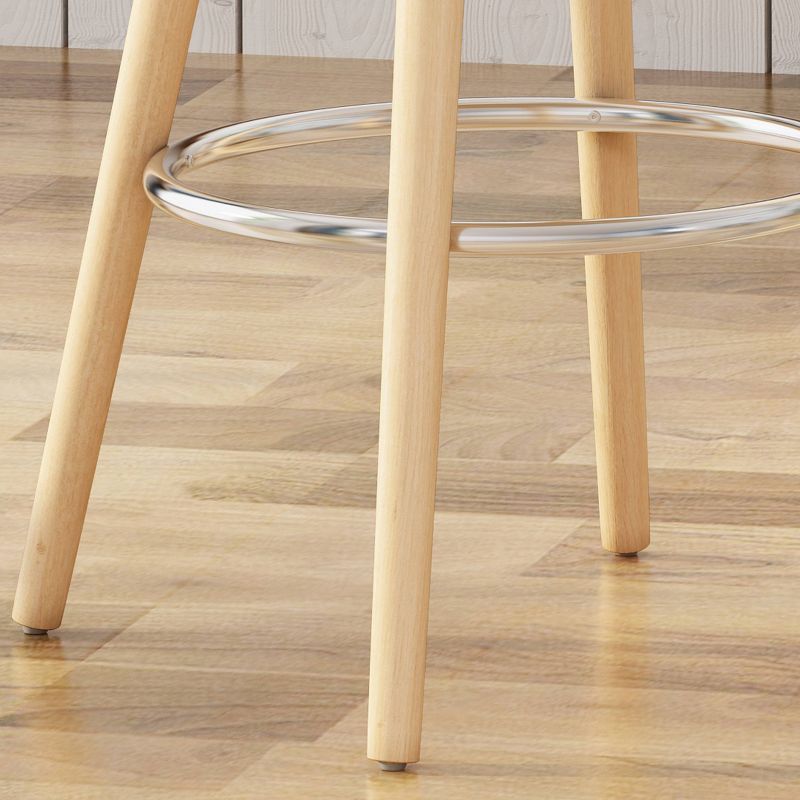 Set of 2 Hawkes Barstool White/Natural - Christopher Knight Home