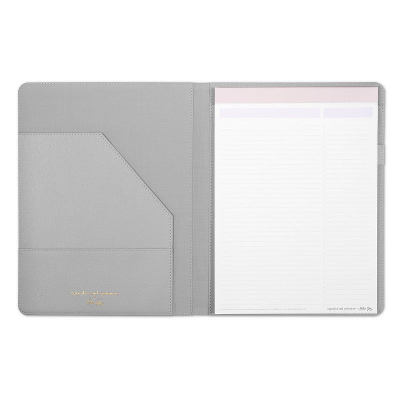 Gray Padfolio 8.5" x 11" - cupcakes and cashmere for Blue Sky