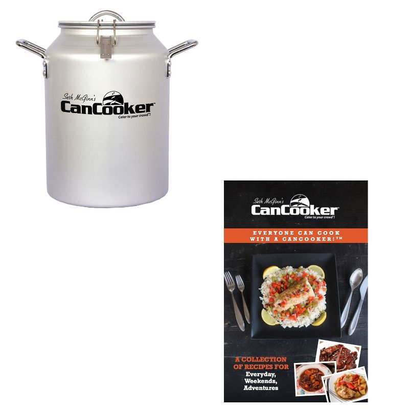 CanCooker CC-001-CN Convection 4 Gallon Steam Cooker for 20 People Bundle with CanCooker 100 Page 5 Meal Recipe Cookbook Volume 1