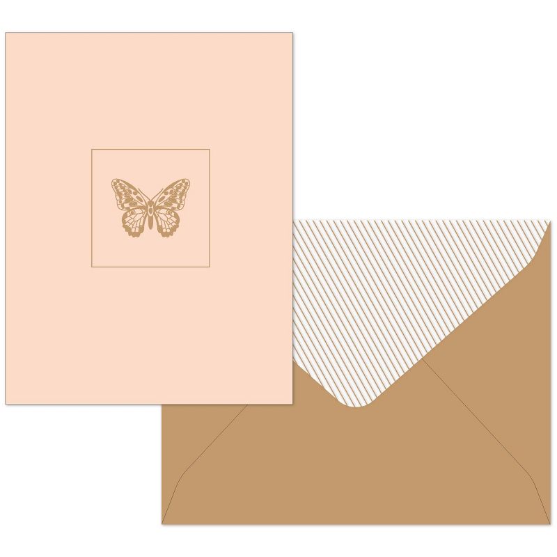 16ct Assorted Blank Note Cards Bugs