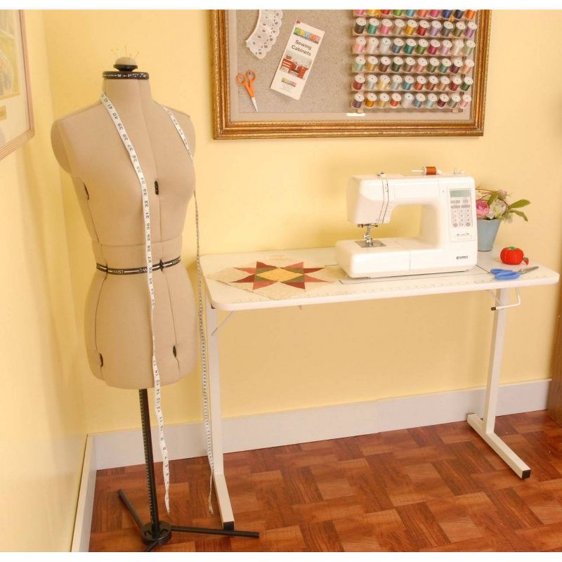 Arrow Cabinets Gidget Folding Sewing and Craft Table White