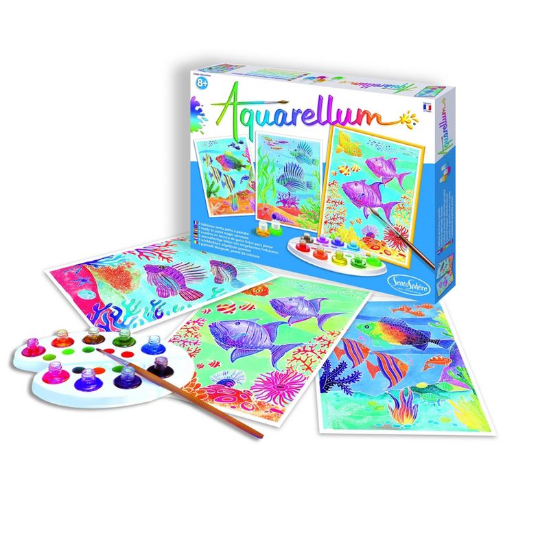 15pc Aquarellum Coral Reefs Painting Kit - SentoSphere USA