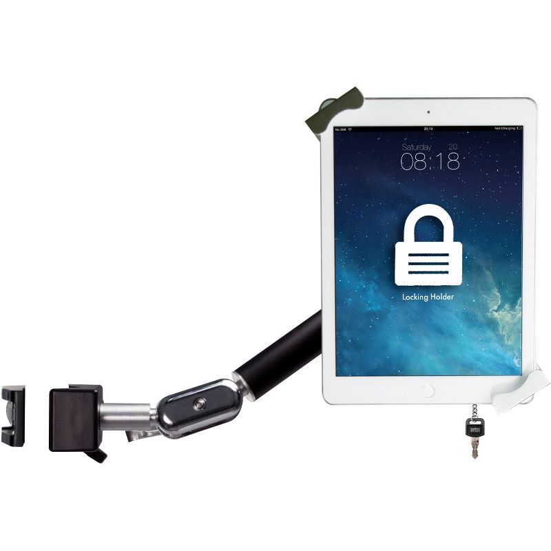 CTA Digital Multi-flex Clamp Mount for Tablet, iPad Pro, iPad Air, iPad mini - 14" Screen Support