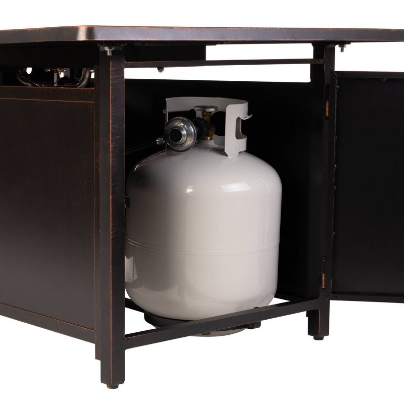 Meerin Rectangular Aluminum LPG Fire Pit - Fire Sense