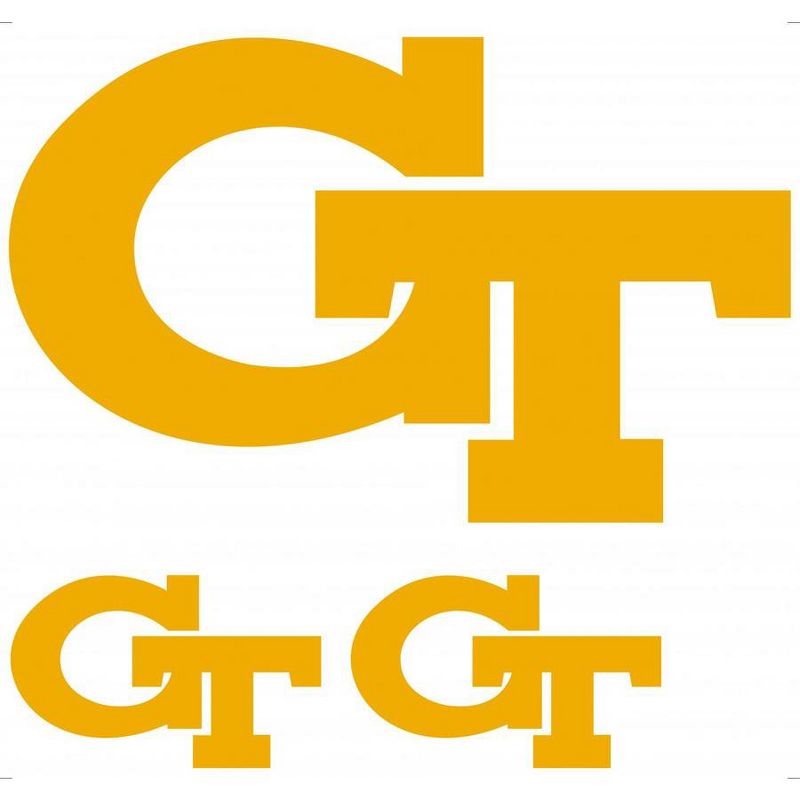 NCAA Self Stick Wall Accent Set - Georgia Tech Yellow Jackets..