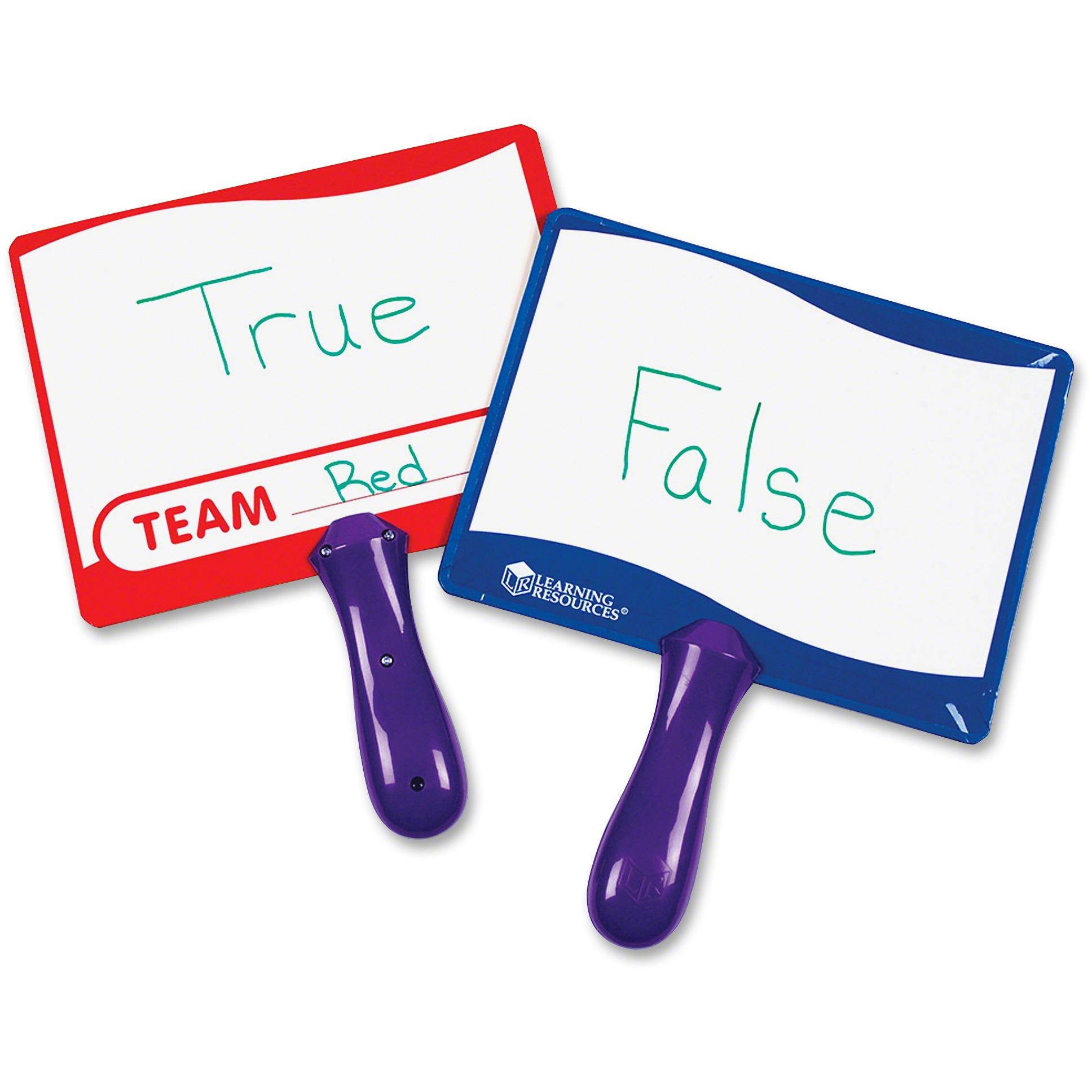 Write-On/Wipe-Off Answer Boards 8"x6" Multi