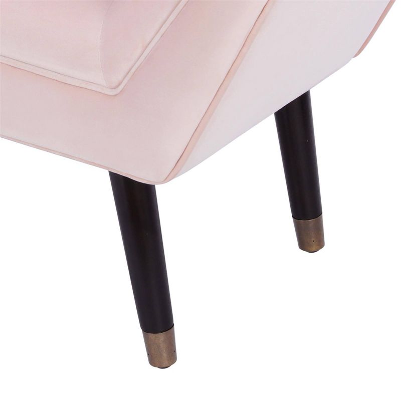 Allura Velvet Tufted Bench Pink - CosmoLiving by Cosmopolitan
