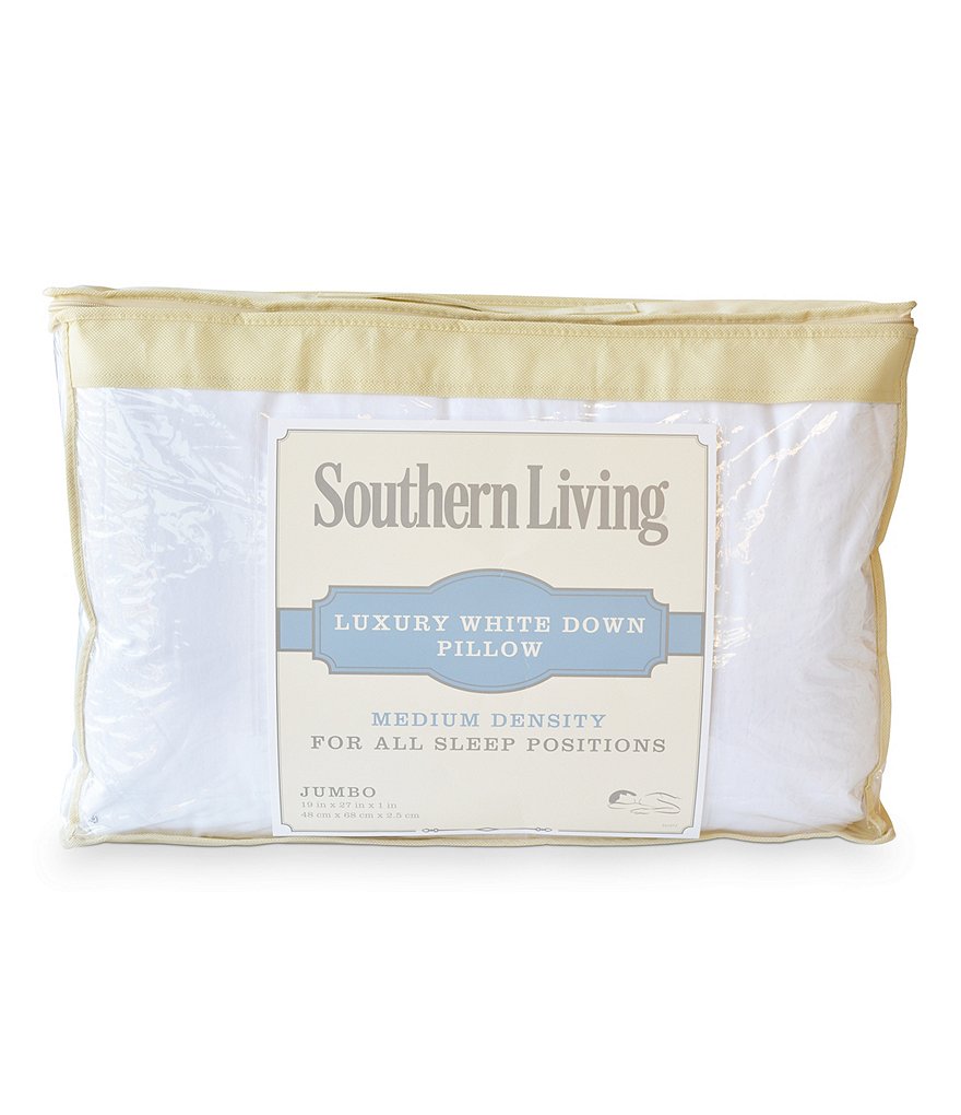 Southern Living Luxury White Down Medium Density Pillow