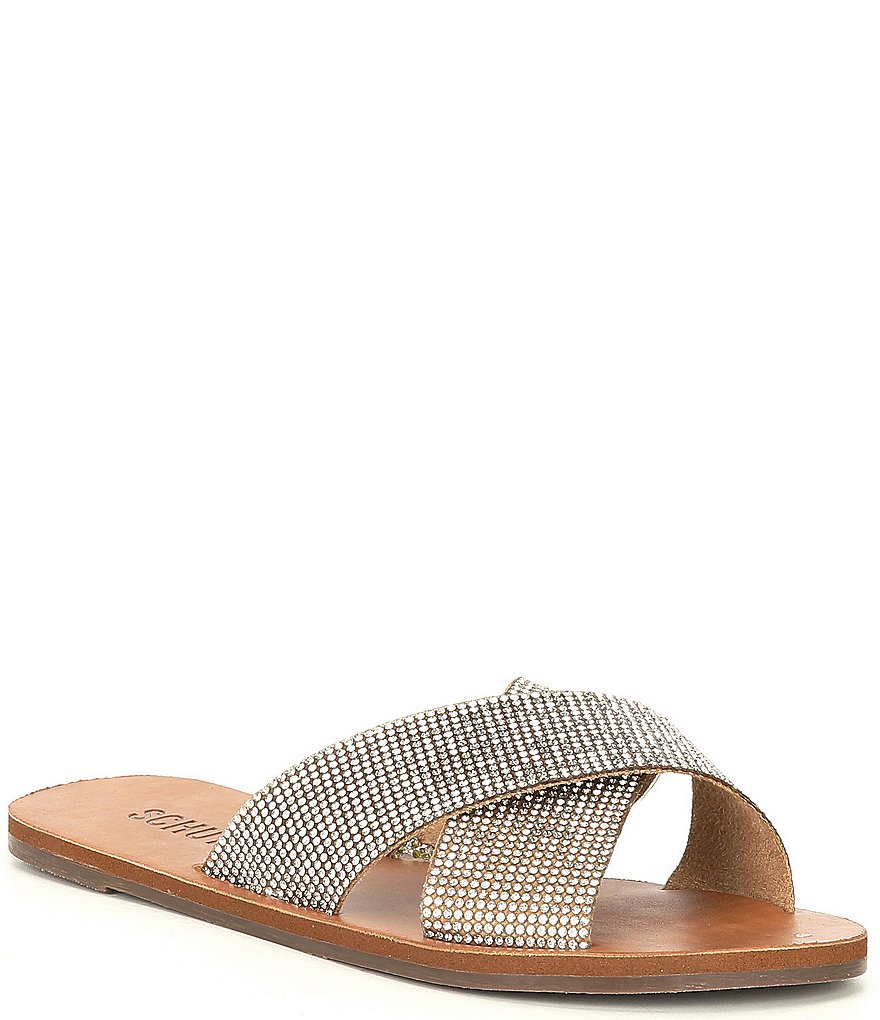 Schutz Crystalle Banded Crystal Embellished Sandals