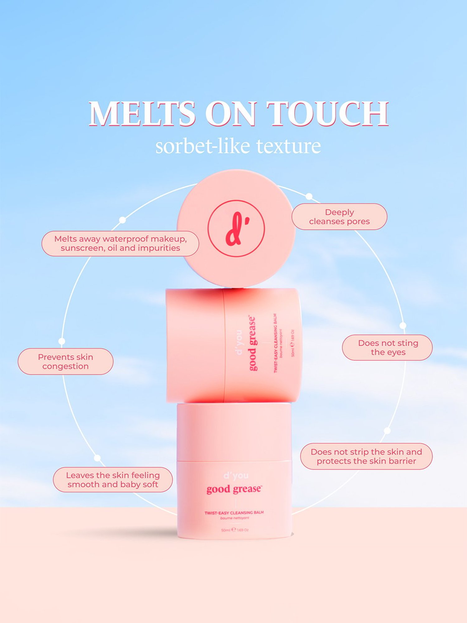 D'You good grease Twist-Easy Cleansing Balm - 50 ml