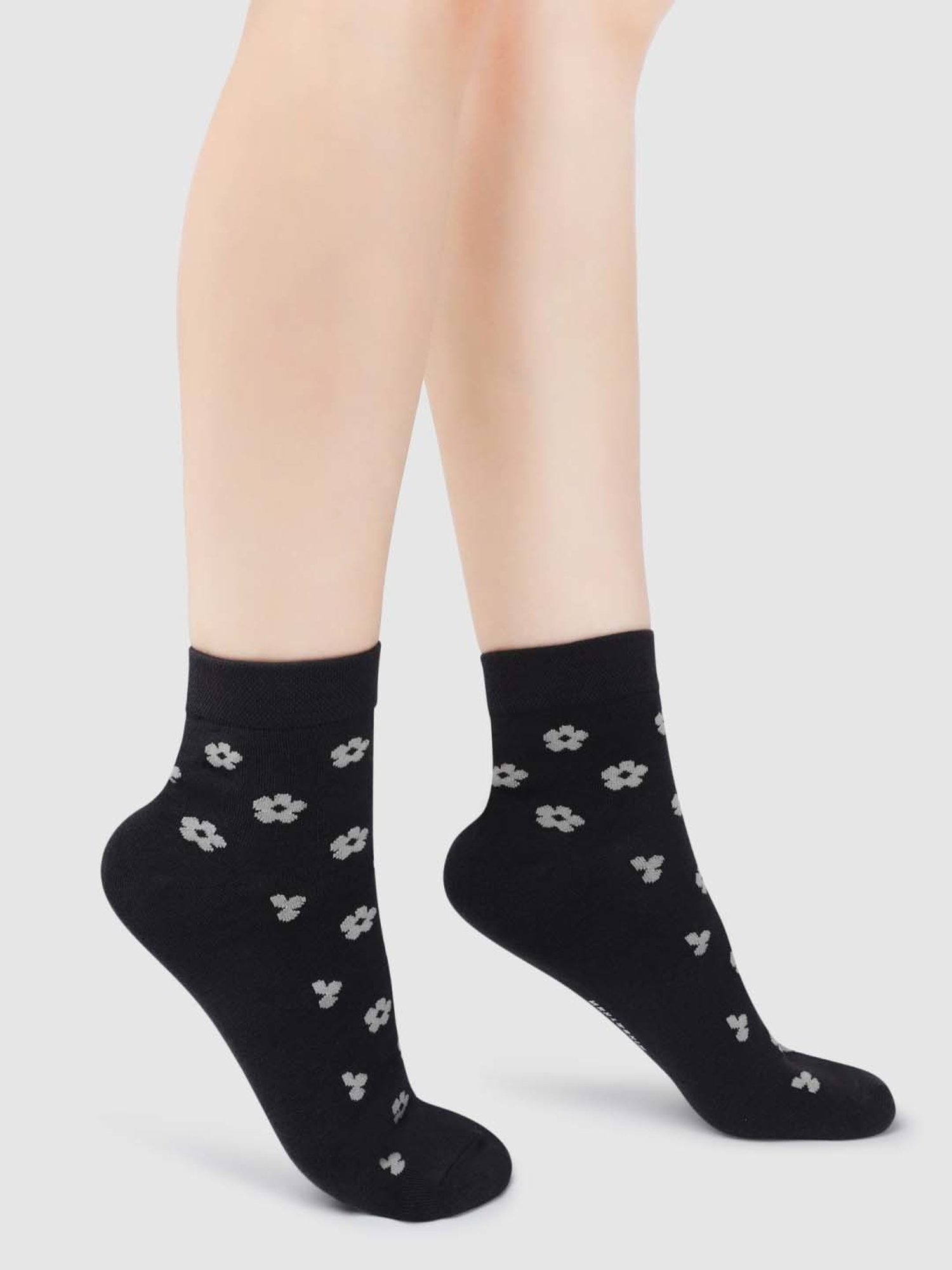 NEXT2SKIN Assorted Color Cotton Ankle Socks - Pack Of 6