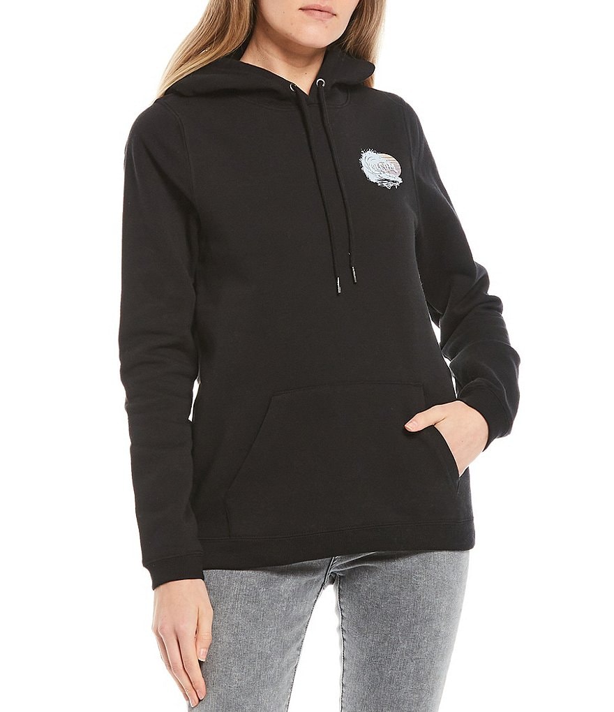 Volcom Volcation Sunset Wave Graphic Fleece Pullover Hoodie