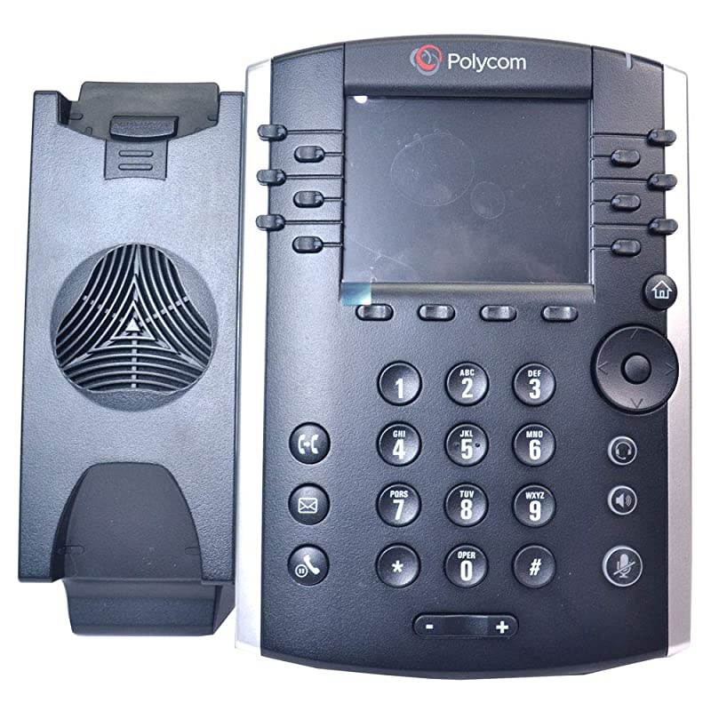 VVX 401 Corded Business Media Phone System - 12 Line PoE - 2200-48400-001 - AC Adapter (Included) - Replaces VVX 400
