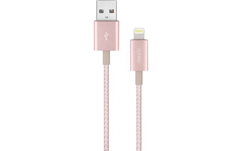 Moshi Integra USB Cable w Lightning Connector-Rose Gold