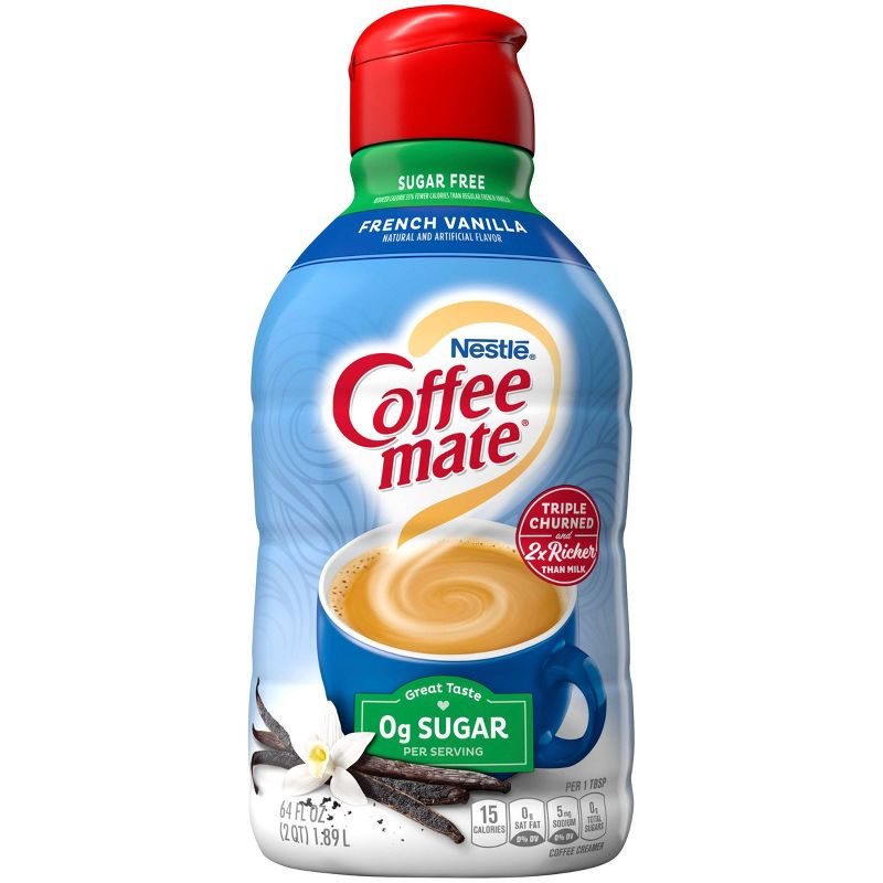 Coffee Mate Sugar Free French Vanilla Coffee Creamer - 0.5gal