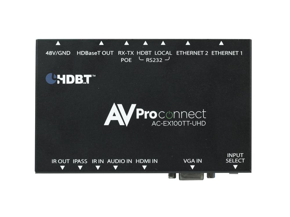 AVPro Edge AC-EX100TT-UHD-T Table Top VGA/HDMI auto sensing HDBaseT Extender (Transmitter)