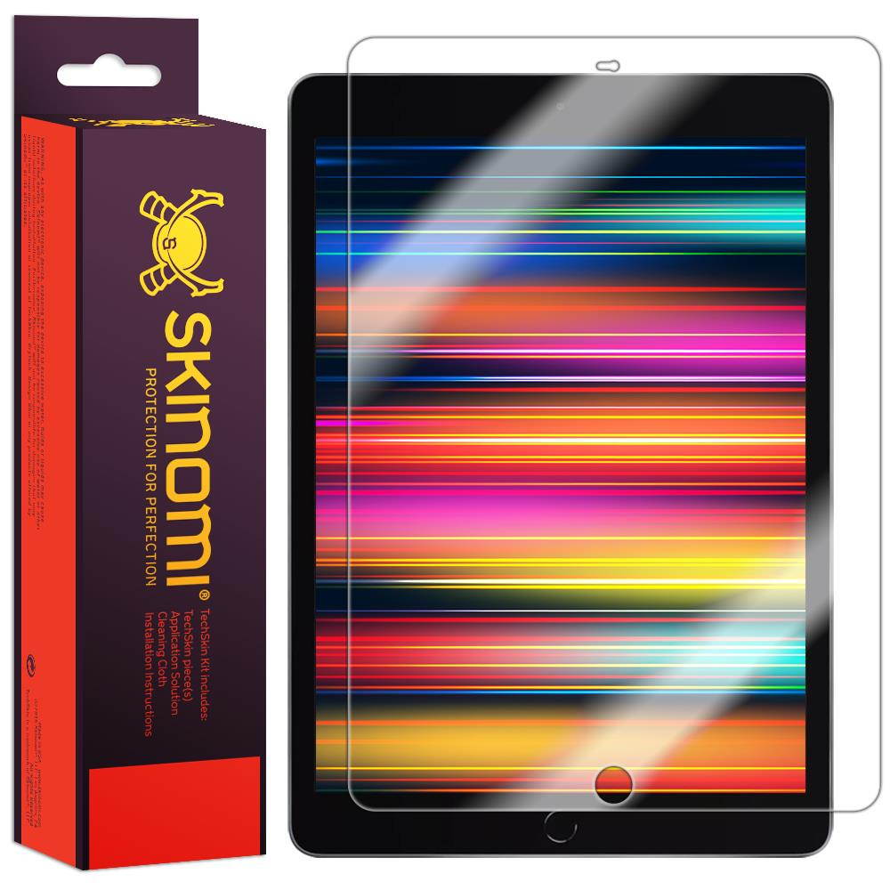 Skinomi Screen Protector Compatible with Apple iPad (10.2 inch, 2019) Clear TechSkin TPU Anti-Bubble HD Film