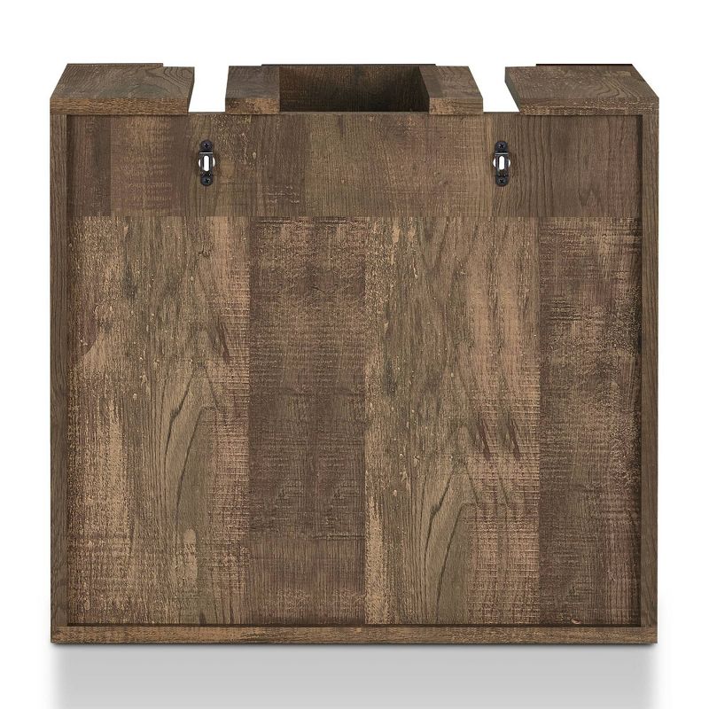 Ralswel Wall Mount Wine Rack Reclaimed Oak - miBasics