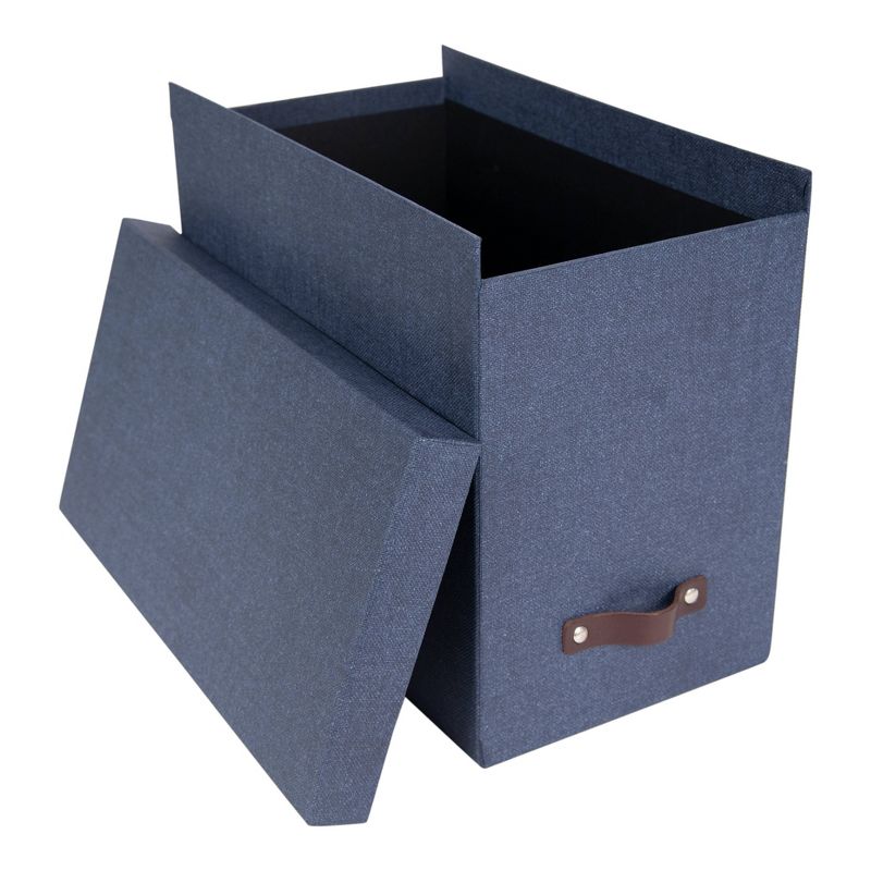 John Canvas File Box Blue - Bigso Box of Sweden