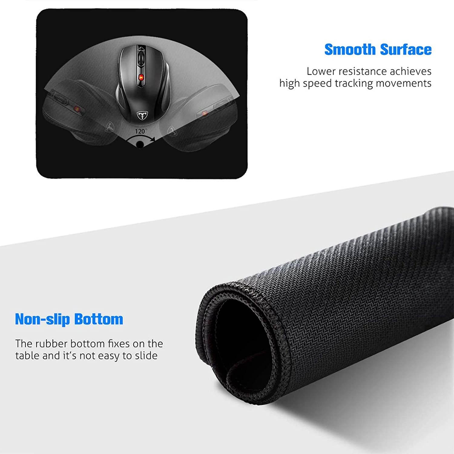 Gaming Mouse Pad Custom Design,Grape Cherry Strawberry Berry Pastel Yummy Nature Organic Mouse Pad with Stitched Edge Mouse Mat Waterproof Non-Slip Rubber Base Round Mousepad for Laptop PC Office