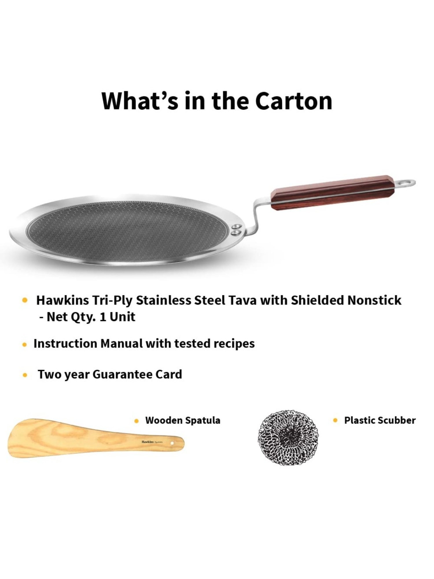 Nirlon Pure Grade Virgin Aluminium Non-stick Induction Base Flat Tawa - 26 cm Diameter