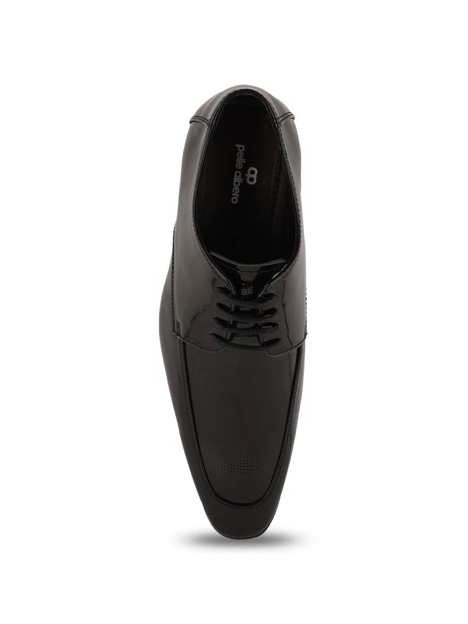 Pelle Albero Men's Black Derby Shoes
