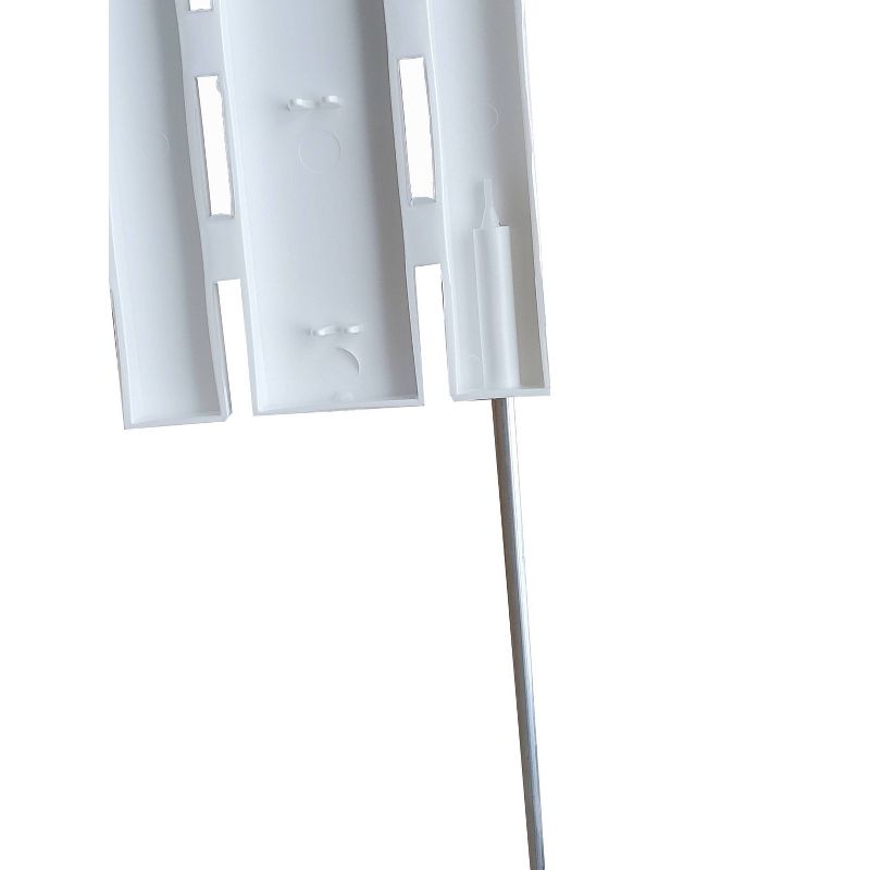 22' Dackers Lawn Border Adirondack Style Flexible Fencing, 22" Sections, 12 Pc - White - Emsco