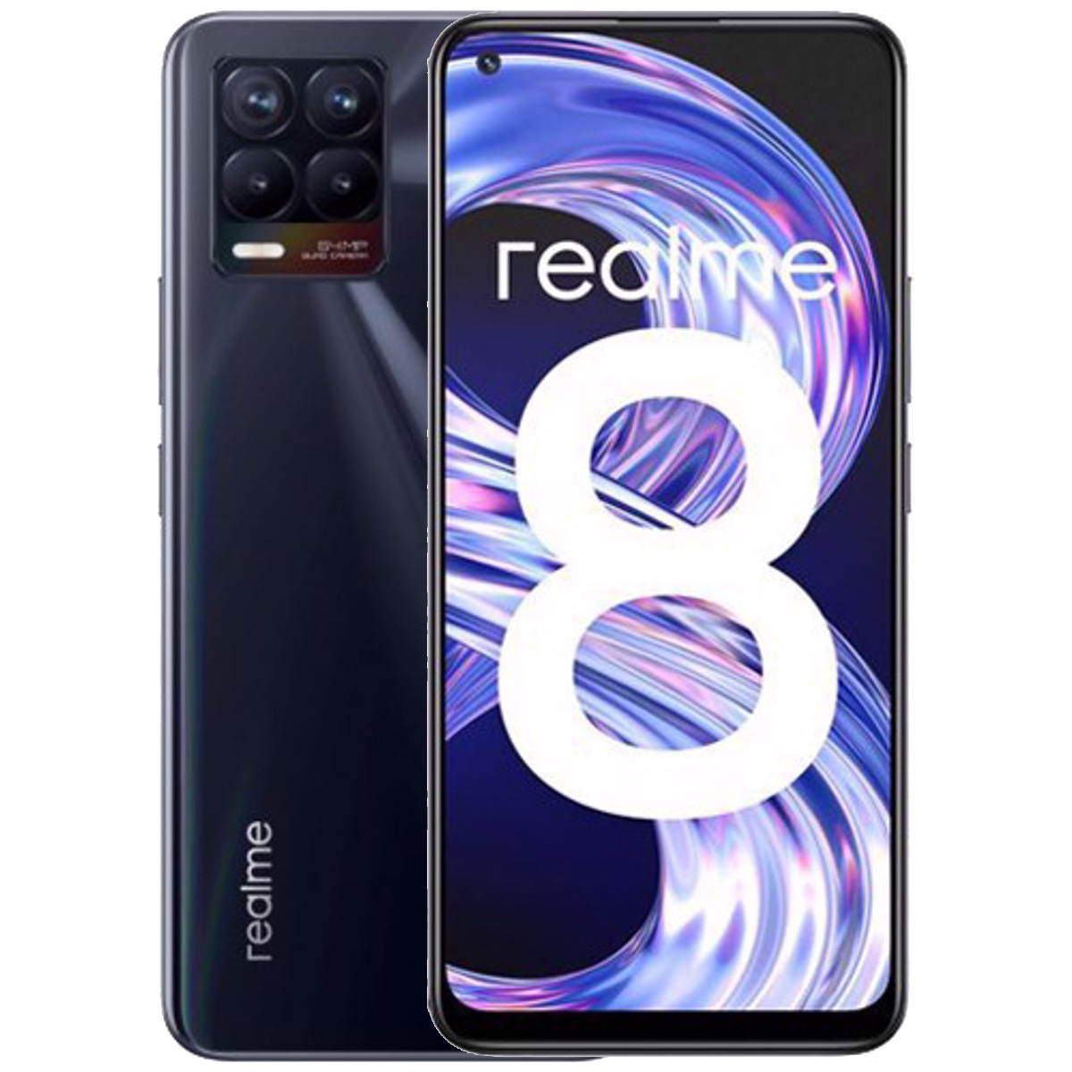 Realme 8 Dual-SIM 64GB ROM + 4GB RAM (GSM Only | No CDMA) Factory Unlocked 4G/LTE Smartphone (Punk Black) - International Version