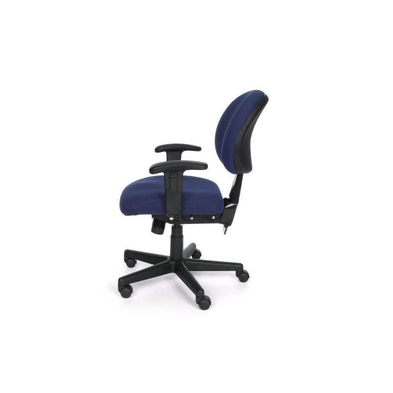 Continuous-Use Seating - Chair with Arms - 18-22" Seat Height - Navy Vinyl - Navy Vinyl