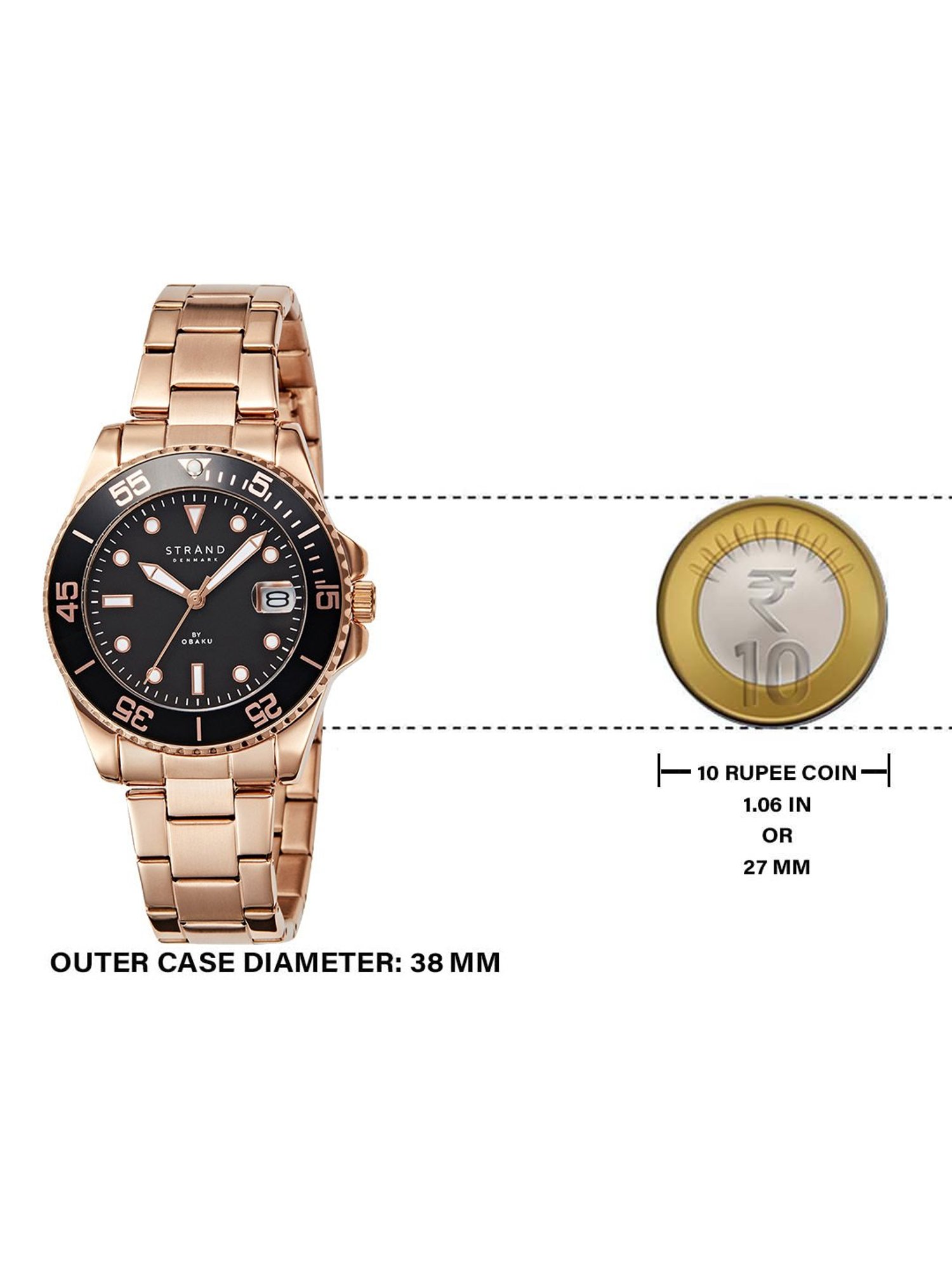 Strand By Obaku S727LDVBSV Bondi Mini Merlot Analog Watch for Women