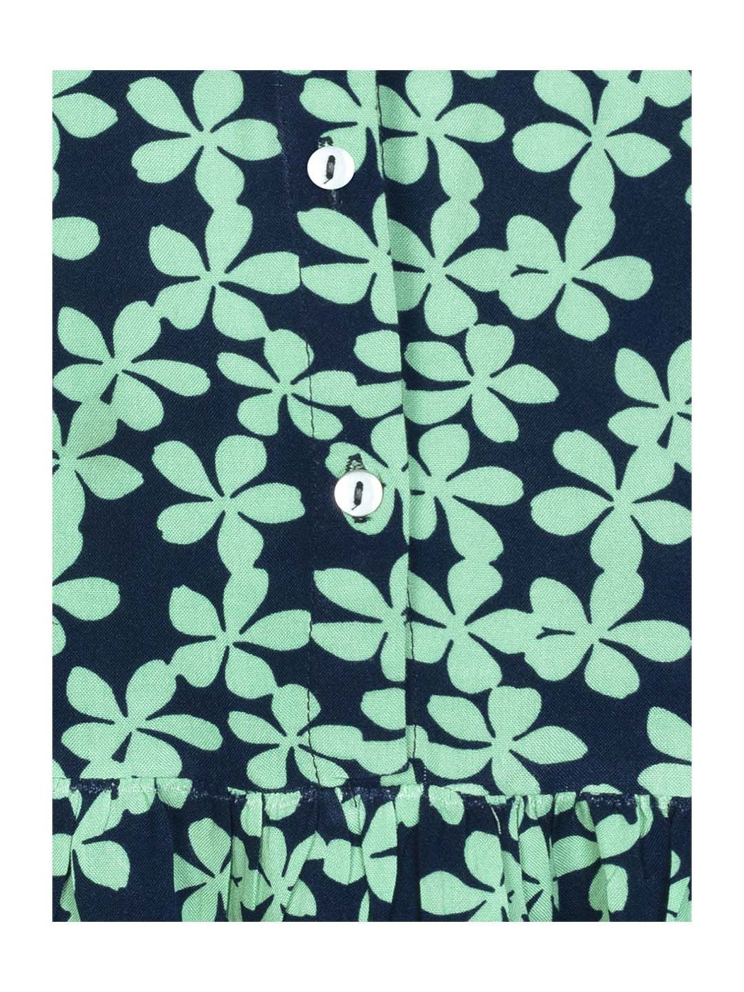 Budding Bees Kids Blue Printed Dress