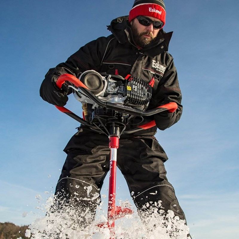 Eskimo HC40Q10 10 Inch Cutting Diameter 40cc Quantum Propane Ice Auger, Red