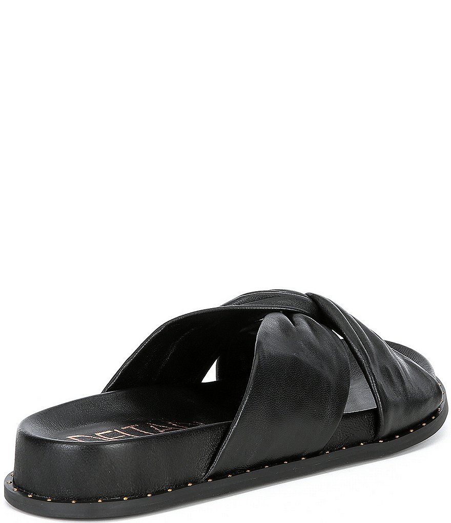 Deltan Naya Leather Twist Band Slides