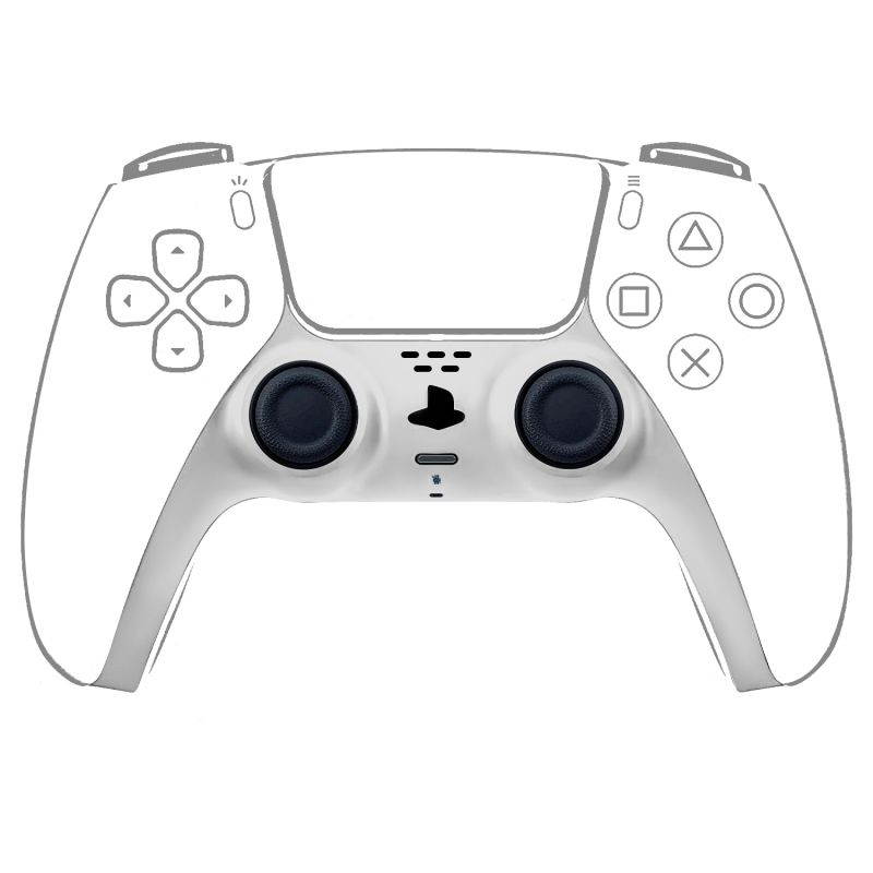 Decorative Strip for PS5 Dualsense Controller, Ackmioxy PS5 Accessories DIY PS5 Controller Replacement Shell Color Replacement Decoration Accessories for PS5 Controller Panel (Red)