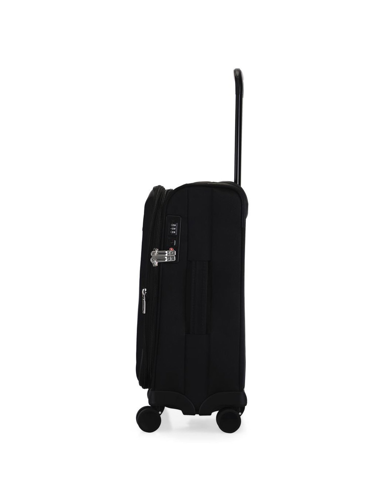 Calvin Klein Escape Black Solid Soft Cabin Trolley Bag - 54 Cms