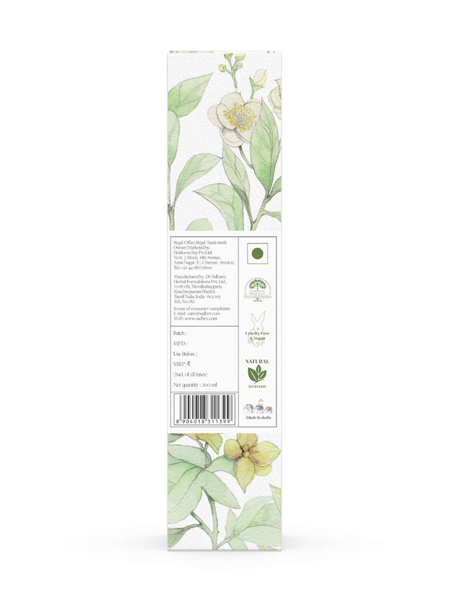 SADHEV The Art Of Ayurveda Ayurvedic Facial Cleanser Combination Skin - 200 ml