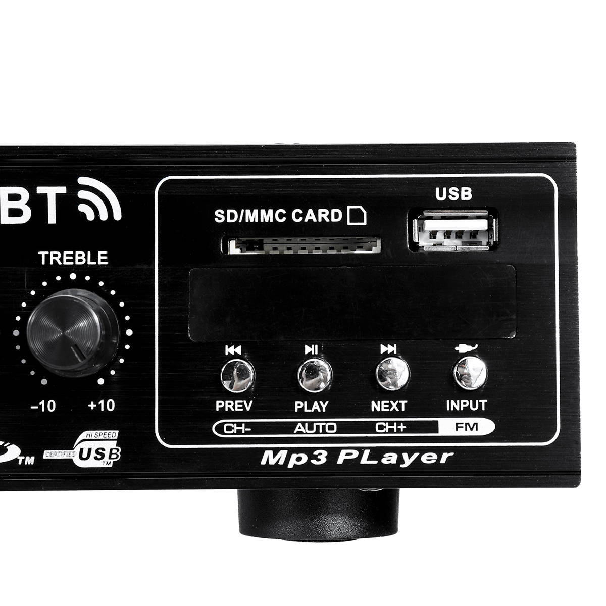 2 Channel 500W bluetooth Power Amplifier USB MP3 Audio FM AUX W/ Remote