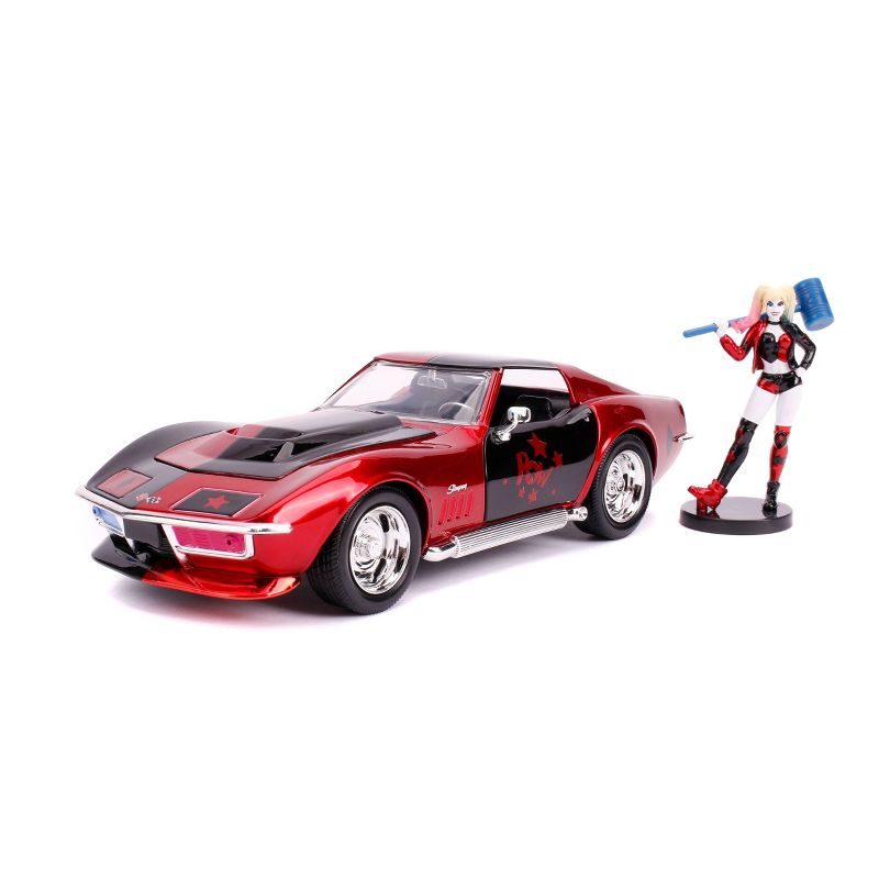 Jada Toys Hollywood Rides 1:24 Scale - '69 Stingray w/ Harley Quinn