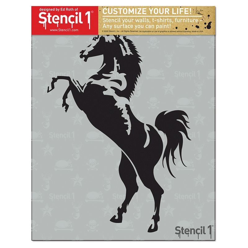 Stencil1 Stallion - Stencil 8.5" x 11"