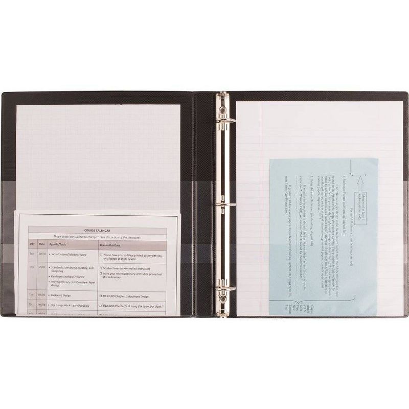 0.5" Ring Binder Clear View Black - up & up™