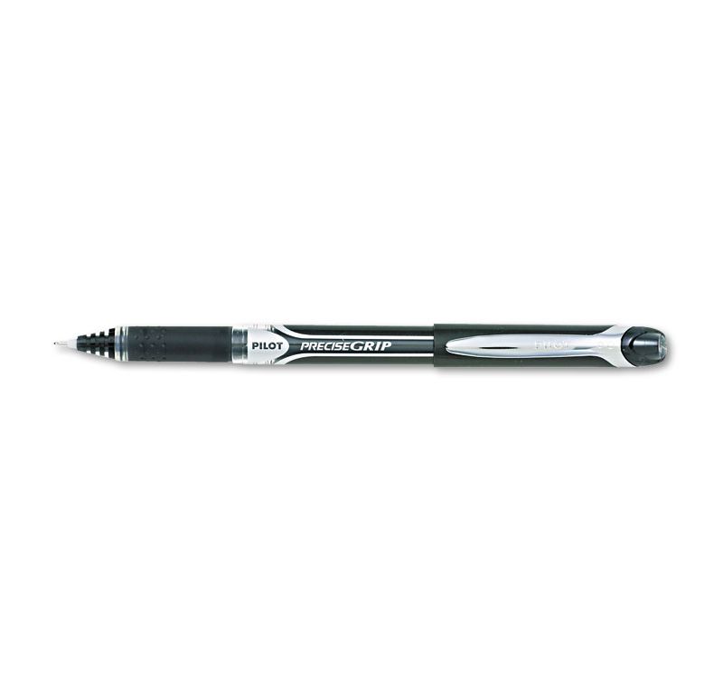 Pilot Precise Grip Roller Ball Stick Pen Black Ink 1mm 28901