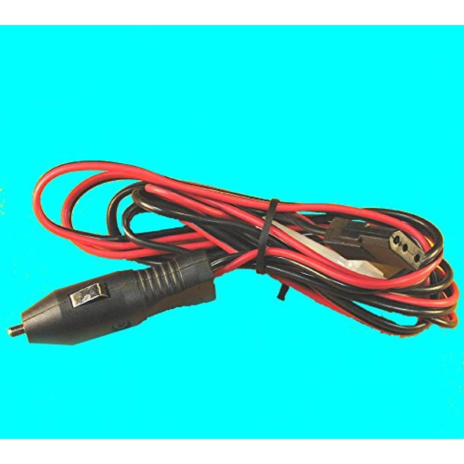 POWER CORD w/ LIGHTER PLUG Heavy Duty 16 ga with 3 pin socket for CB Ham Radios - Workman CB3AP