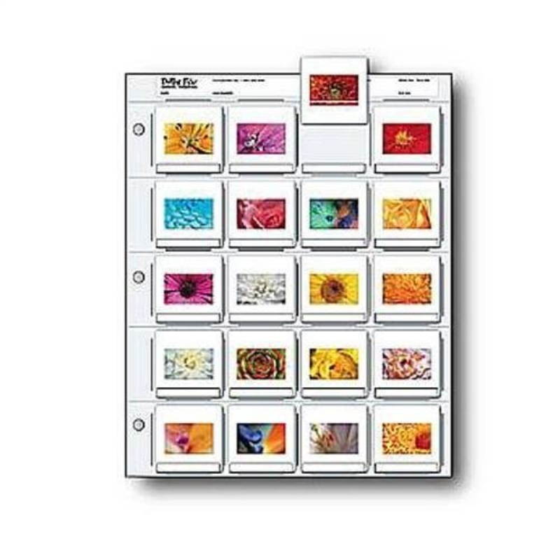Printfile Top Load Holds 20 35mm Slides 100 Pack - Printfile 2X220B100