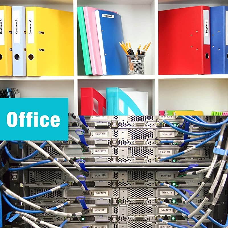 Touch Label Maker Tape Compatible for Brother Touch TD210 TD200 TH100 TH110 TD400VTD600 Label Maker Tape 12mm Black on White 2 ack