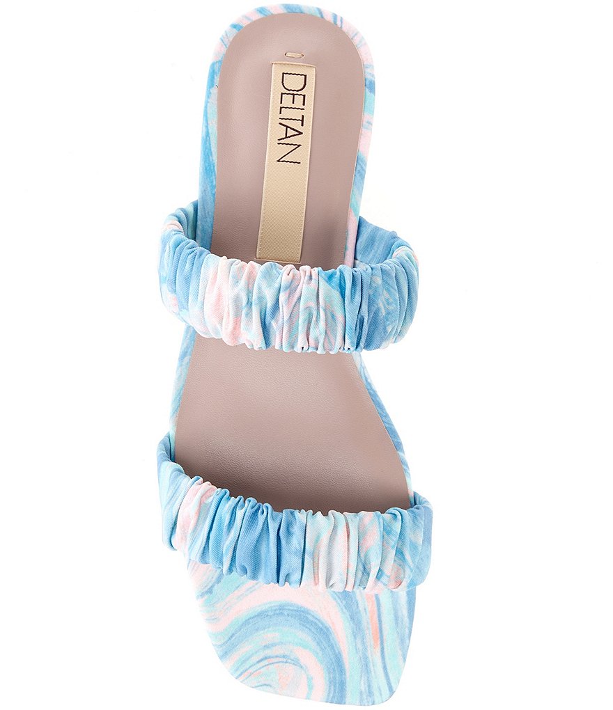 Deltan Cora Printed Two Band Sandals