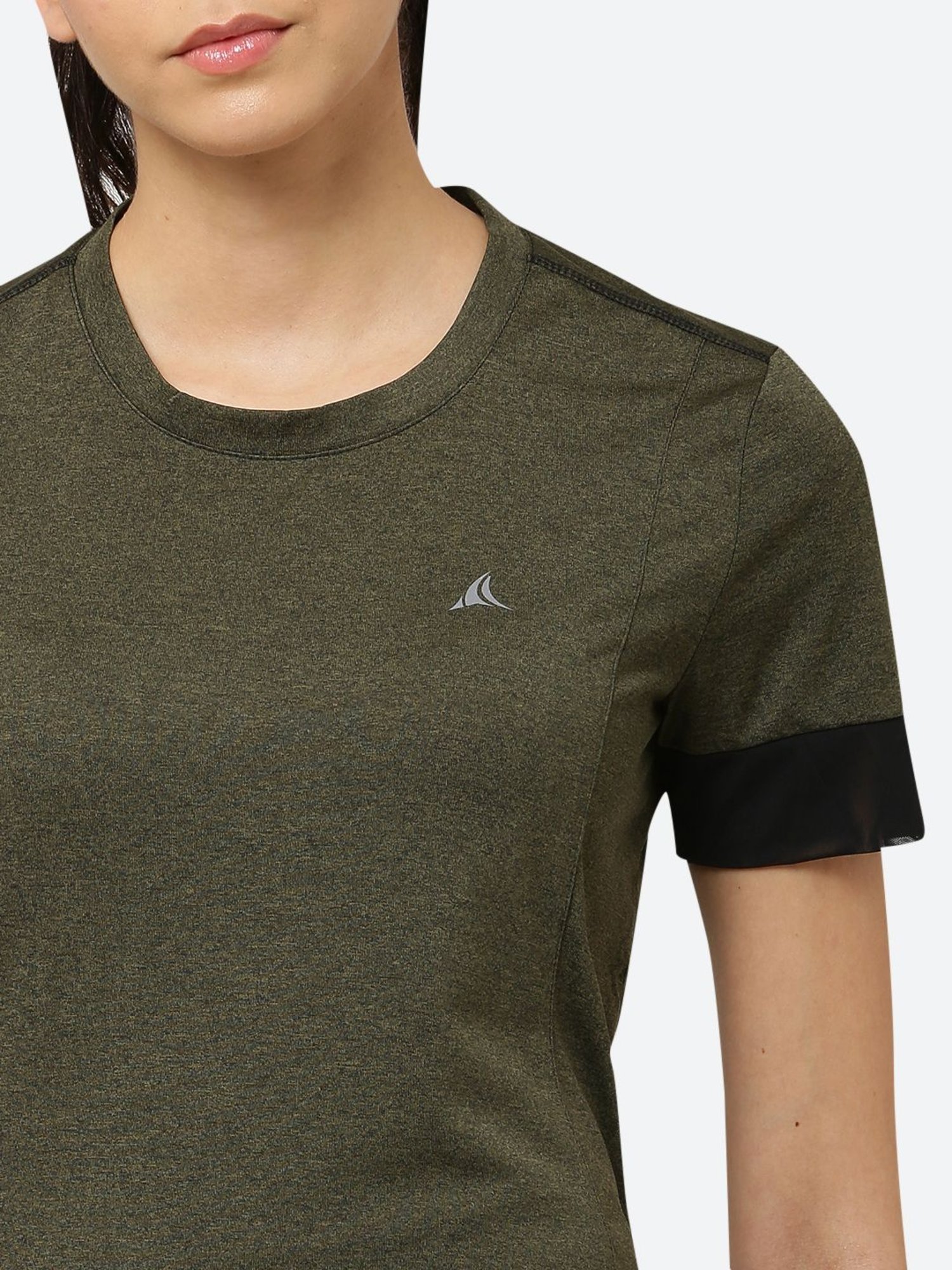 Fitleasure Olive Textured T-Shirt