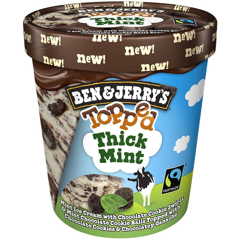 Ben & Jerry's Topped Thick Mint Ice Cream - 15.2oz